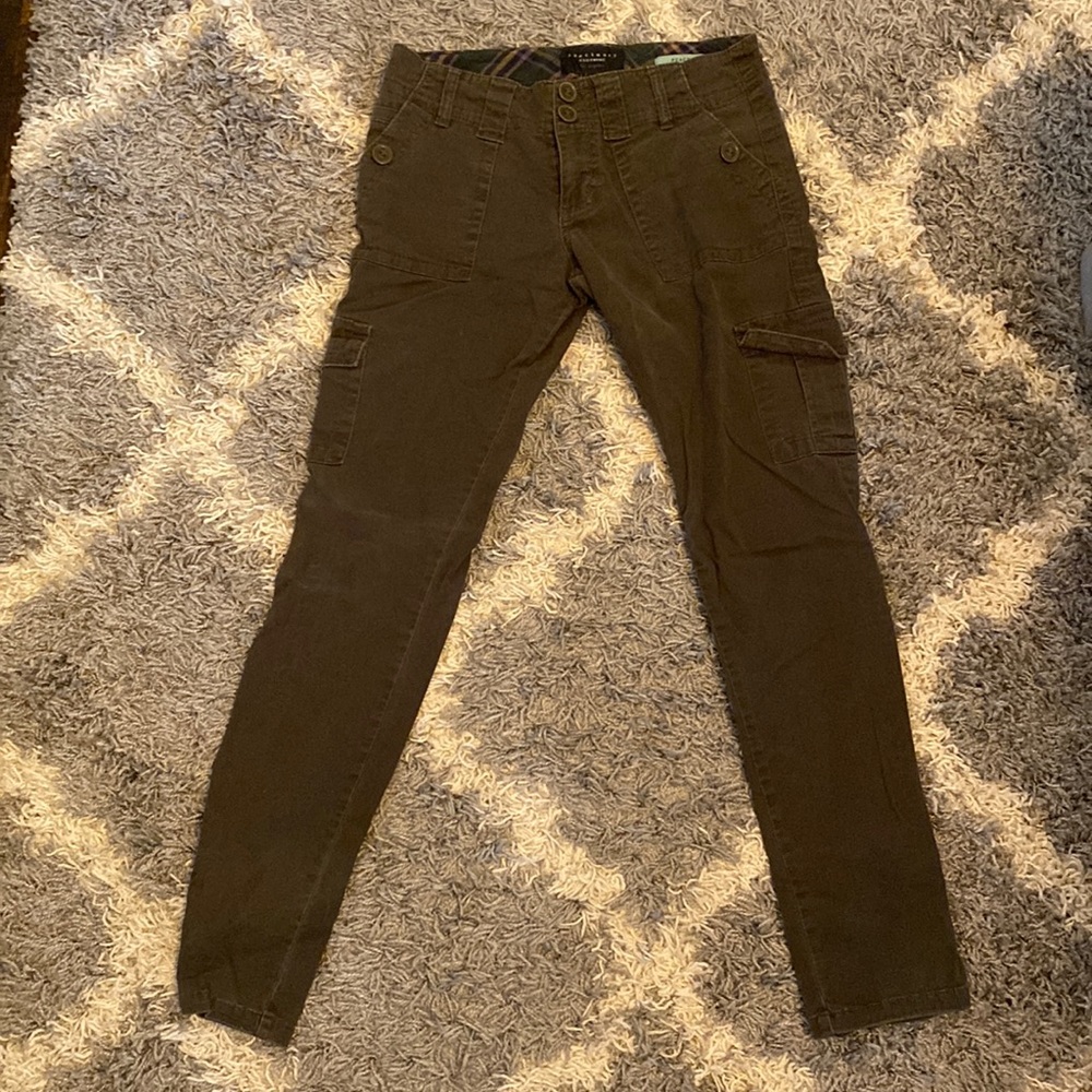 Sanctuary clothing army green skinny jeans size 27